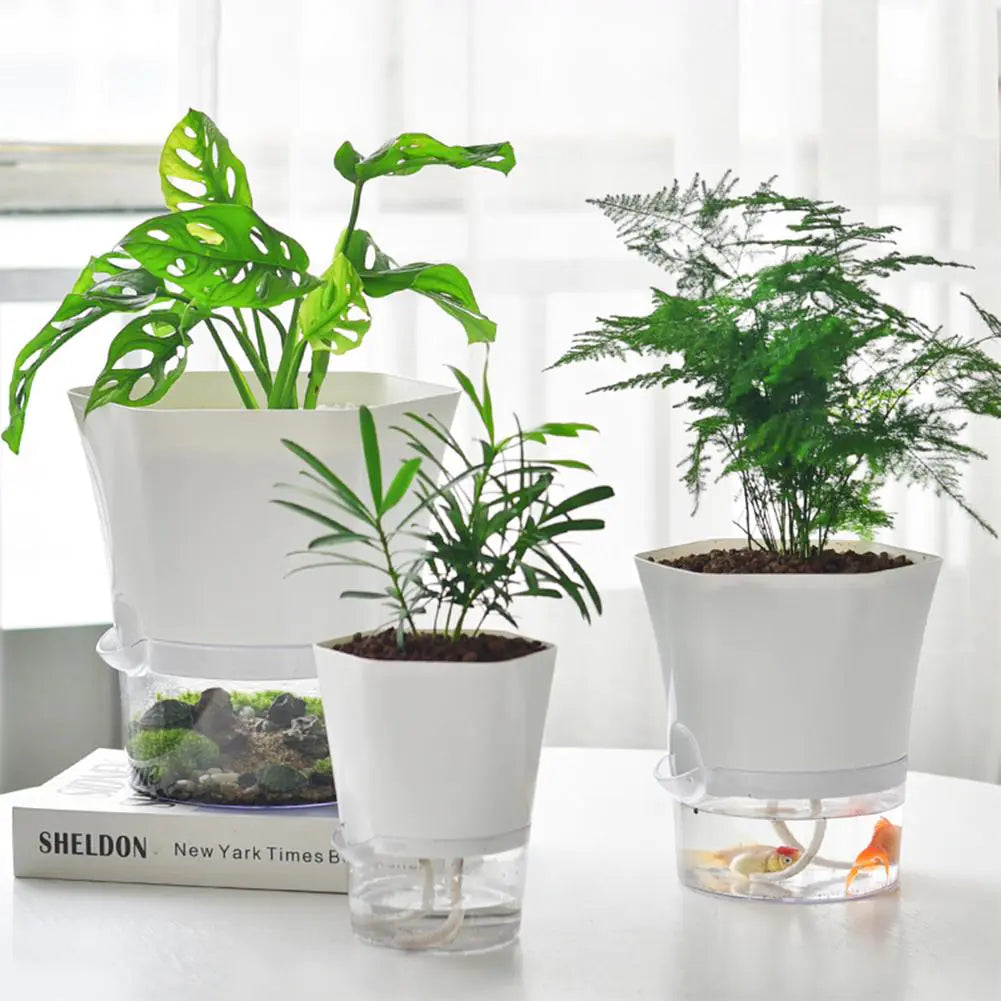 Automatic Water-Absorbing Flowerpot – Smart Self-Watering Planter