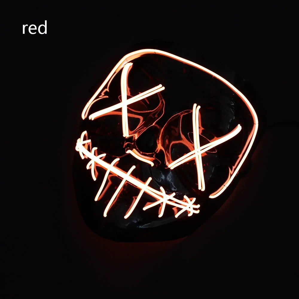 LED Halloween Mask for a Spooky Glowing Halloween Look