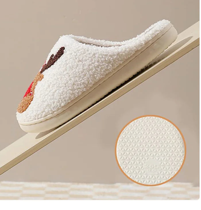 Cozy Christmas Slippers – Warm, Comfortable Holiday Indoor/Outdoor Slides