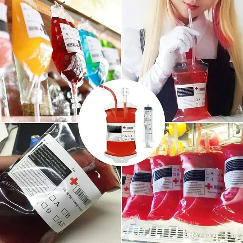 400ml Cosplay Blood Bag – Halloween Drink Holder for Themed Parties