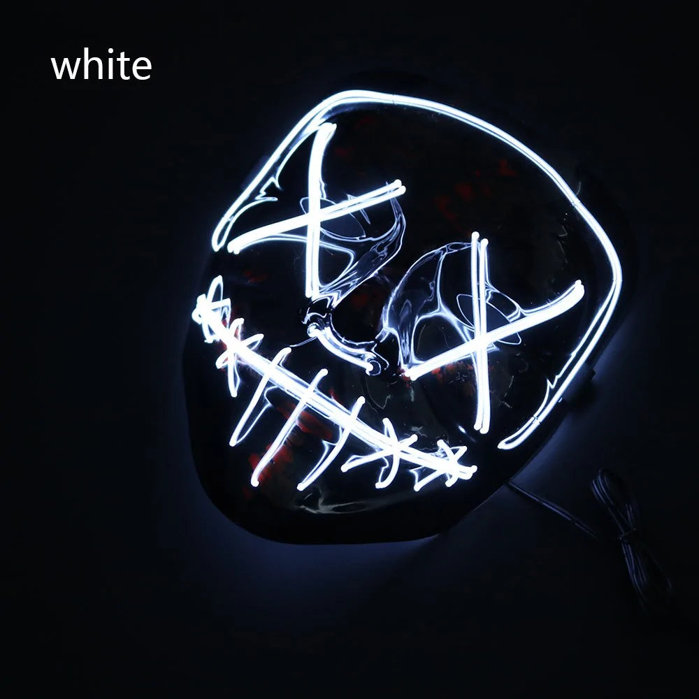 LED Halloween Mask for a Spooky Glowing Halloween Look
