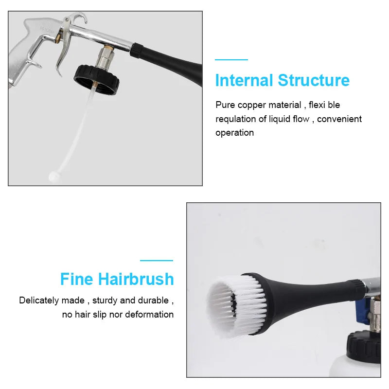 Car Cleaning Gun – High-Powered Air Pulse Detailing Tool for Interiors & Exteriors