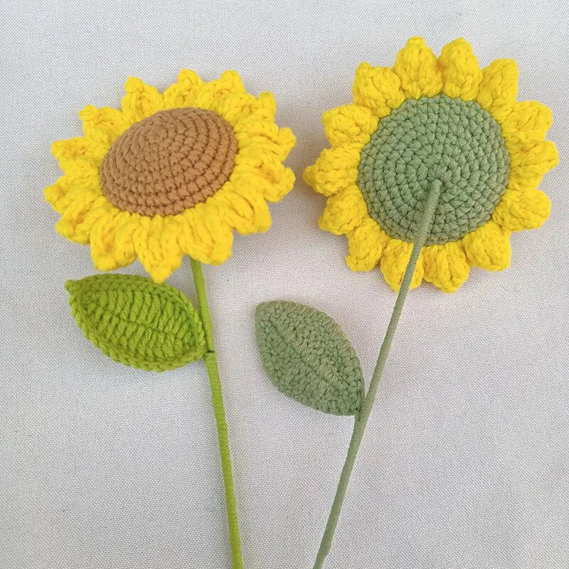 Handmade Crochet Sunflower – Charming Addition to Your Home Decor