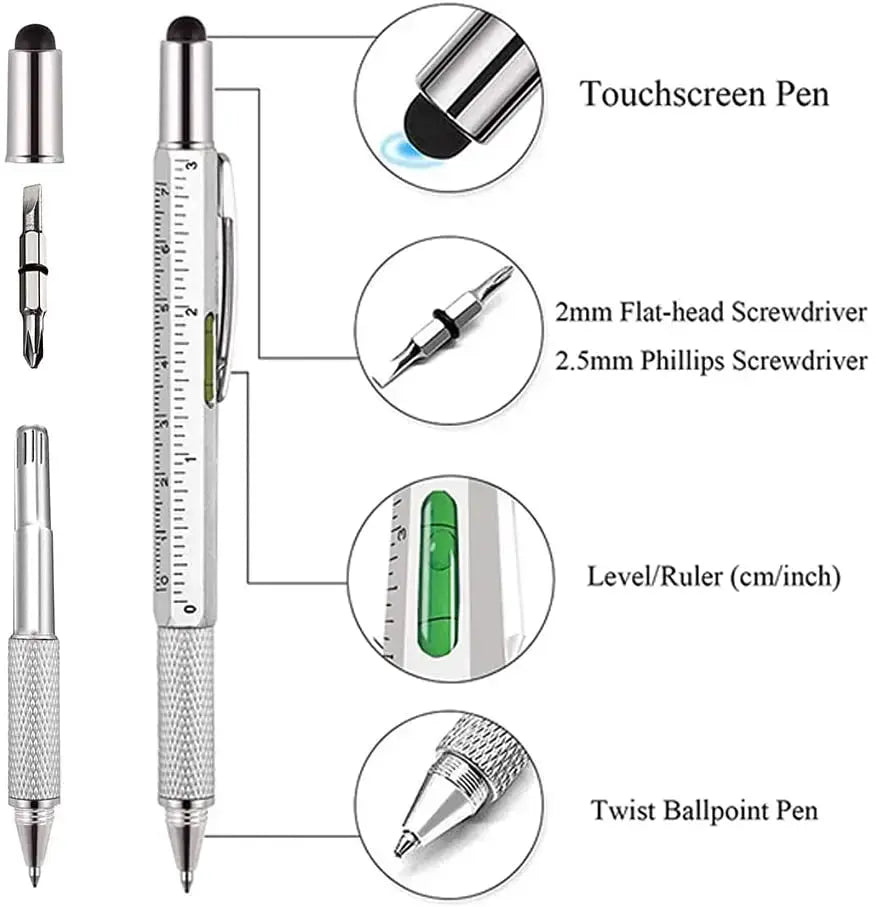 7-in-1 Multi Ballpoint Pen – Ultimate Tool for Everyday Use