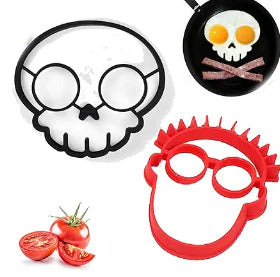 Egg Silicone Mold, skull and man mold options