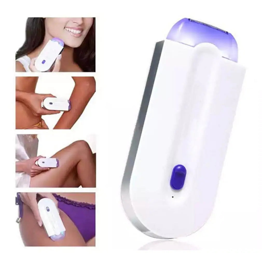 Mini Electric Epilator, display of different shaving areas