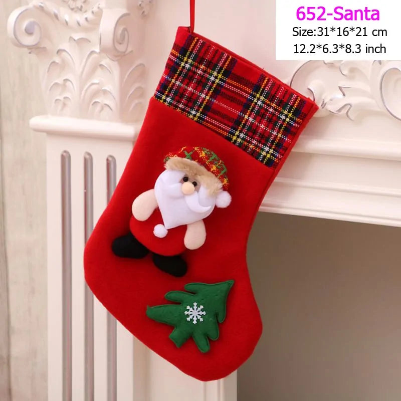 Santa Snowman Pendant Christmas Stockings Ornaments