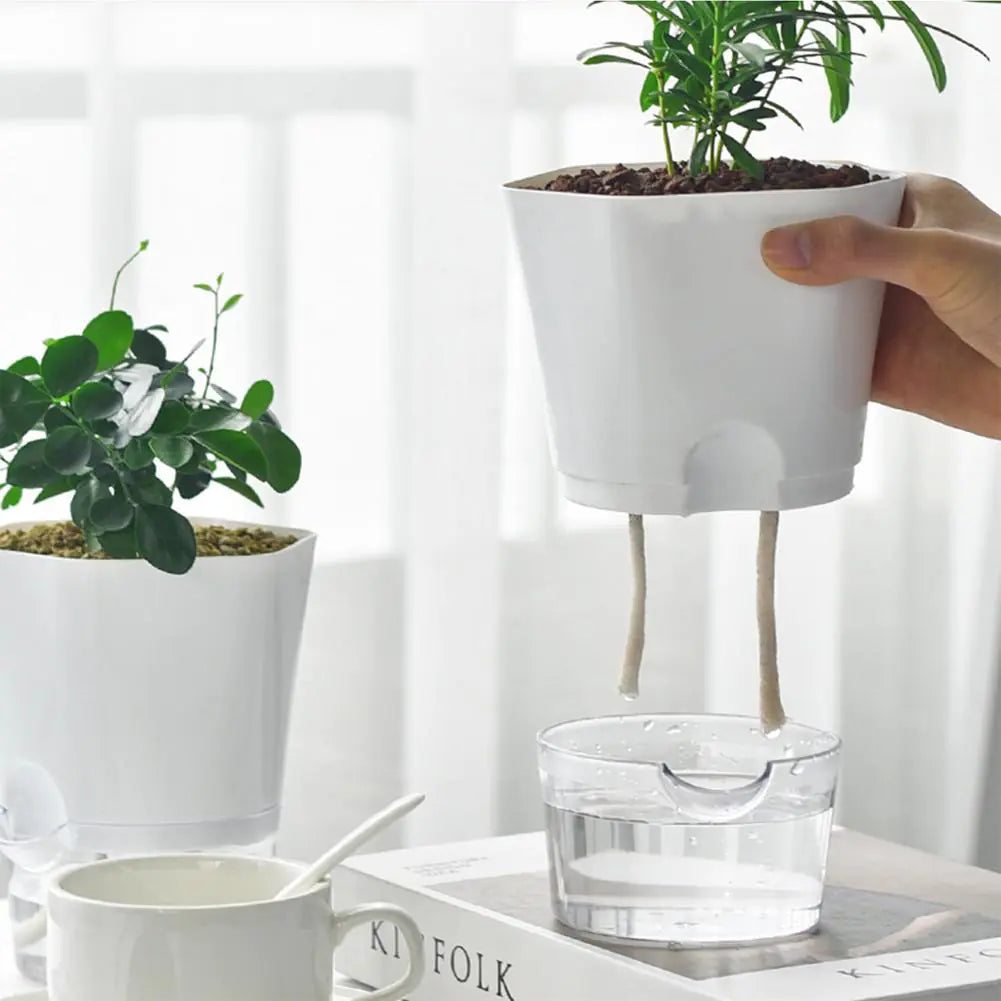 Automatic Water-Absorbing Flowerpot – Smart Self-Watering Planter