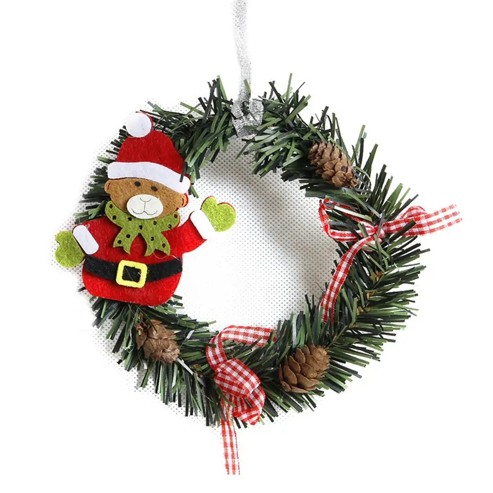 Rustic Wood Christmas Wreath with Pinecones & Berries for Holiday Decor