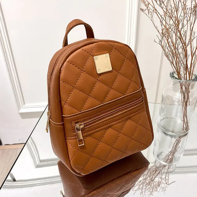 Mini Backpack for Women – PU Leather Multifunction Crossbody Bag