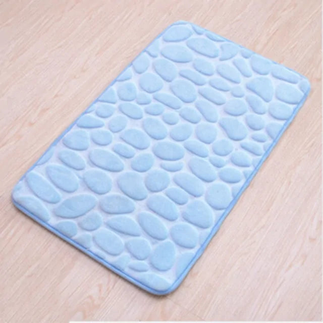 Non-Slip Embossed Bathroom Mat – Premium Memory Foam for Comfort and Style