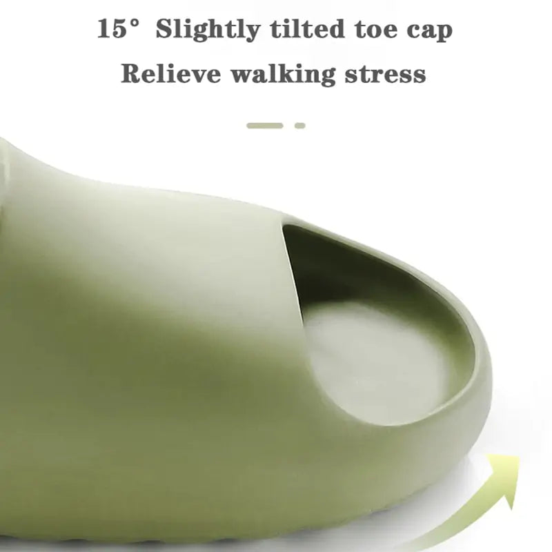 Summer Slide Sandals, toe cap feature