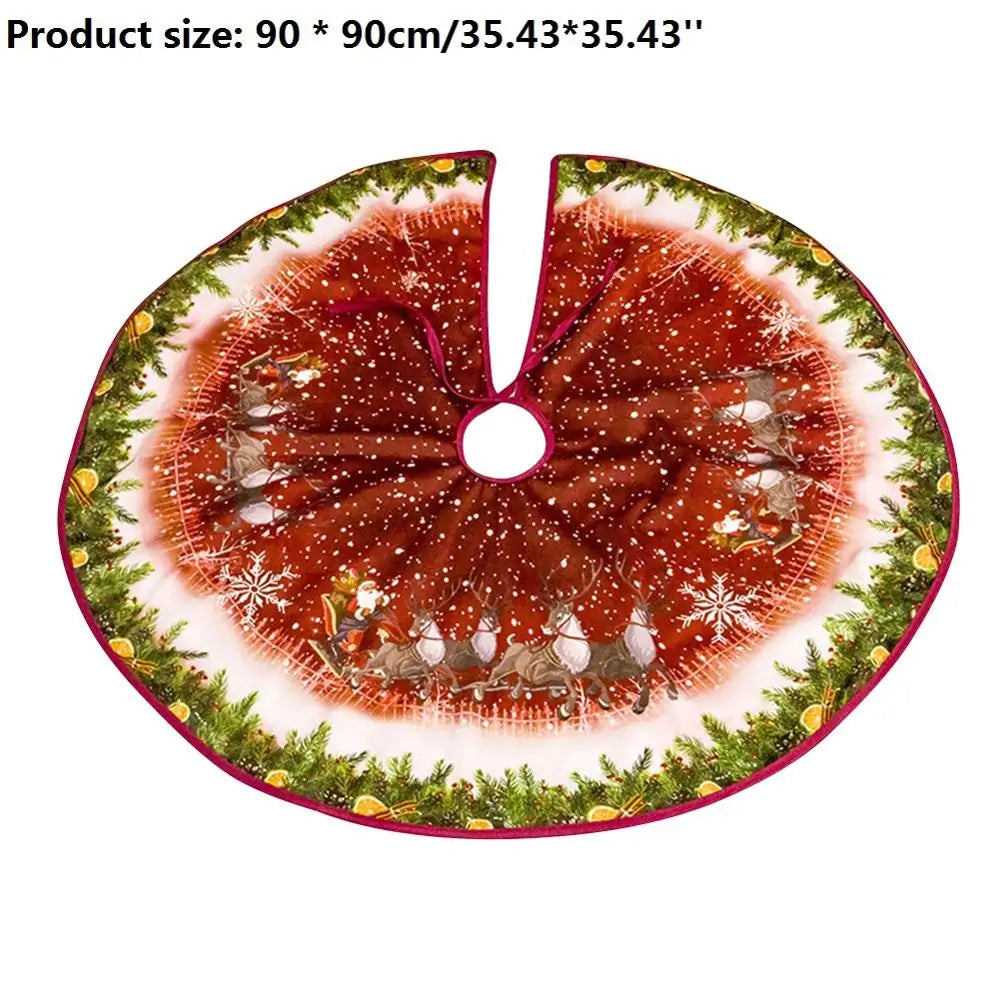 Christmas Tree Skirt Elegant Holiday Decor