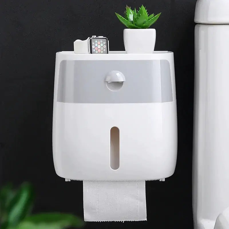 Dispensador de papel higiénico multiusos para montaje en pared