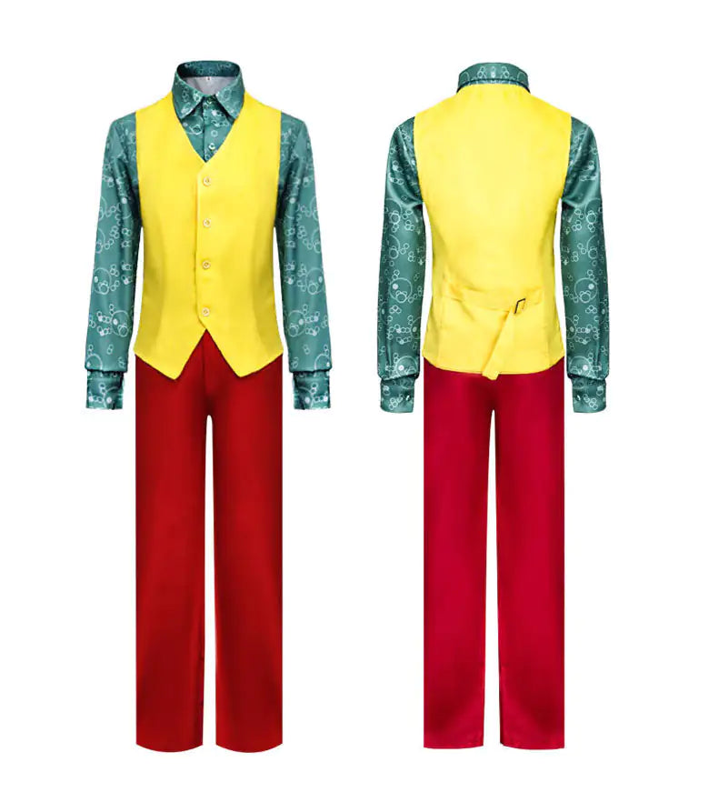 Halloween Joker Costume for Adults with Signature Accessories and Vibrant Colors
