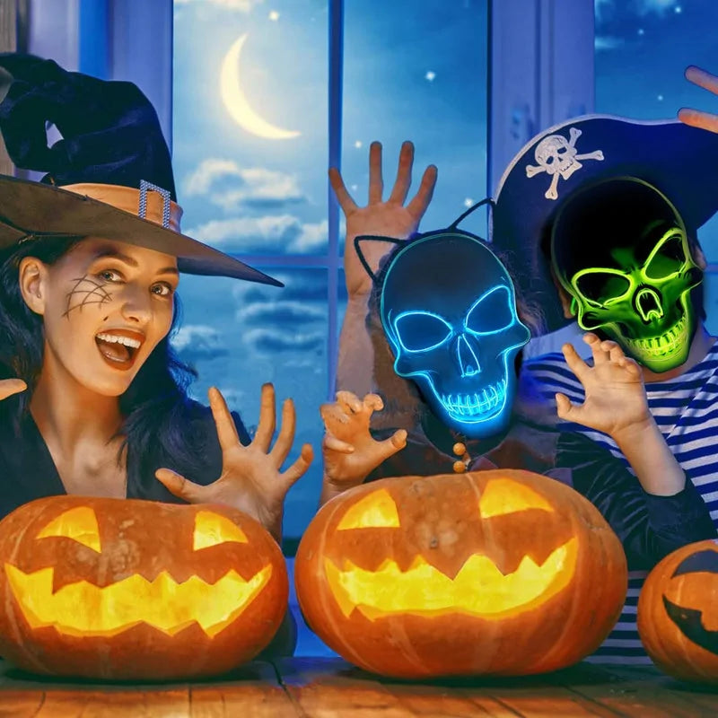 Realistic Skeleton Halloween Mask - Bone-Chilling Cosplay Accessory for Adults