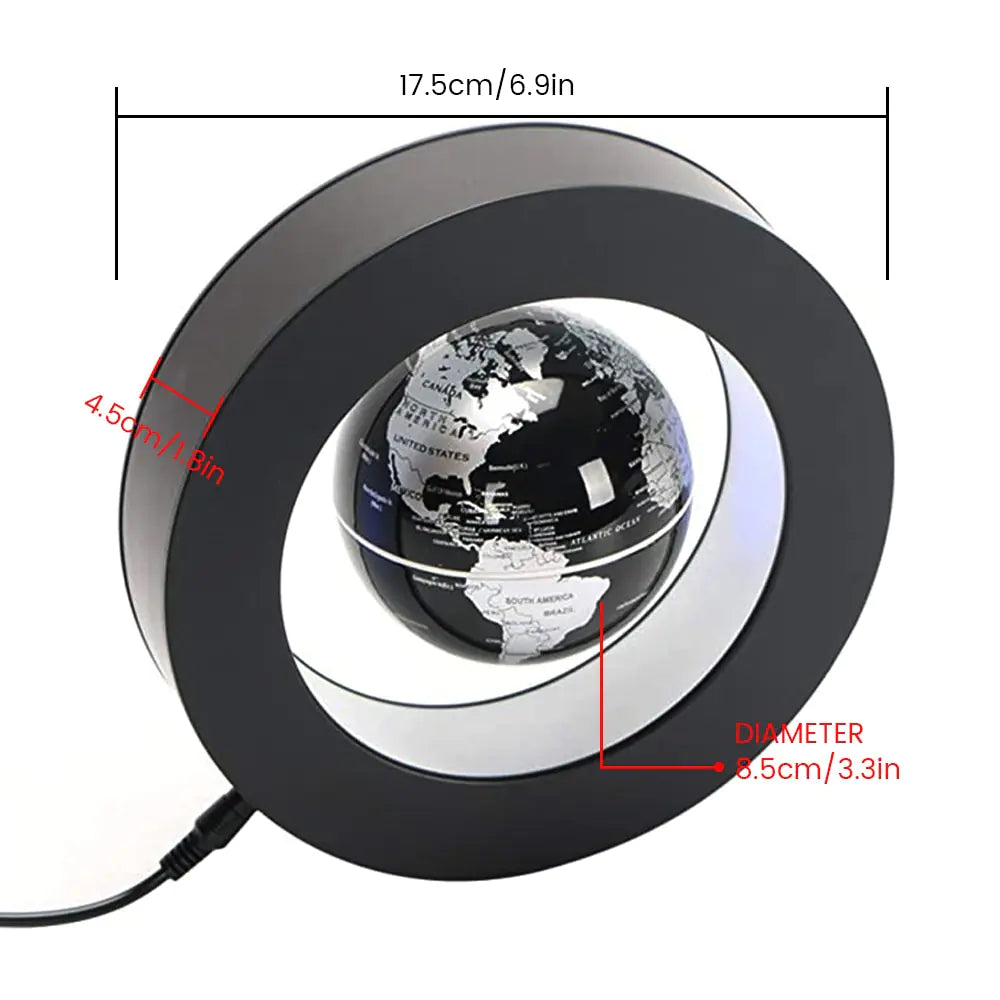 Levitating Magnetic Globe LED Lamp – Mesmerizing Floating Light for Modern Spaces