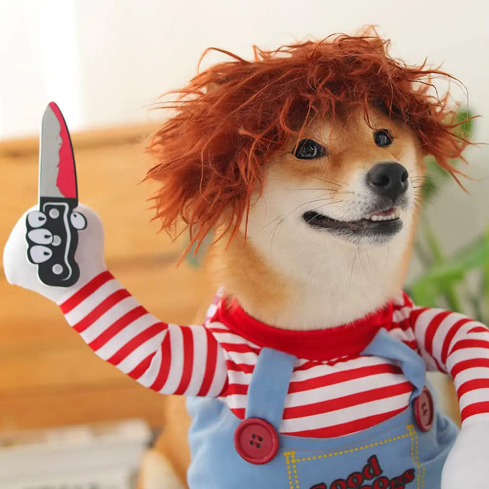 Halloween Pet Dog Costume - Chucky Doll Inspired