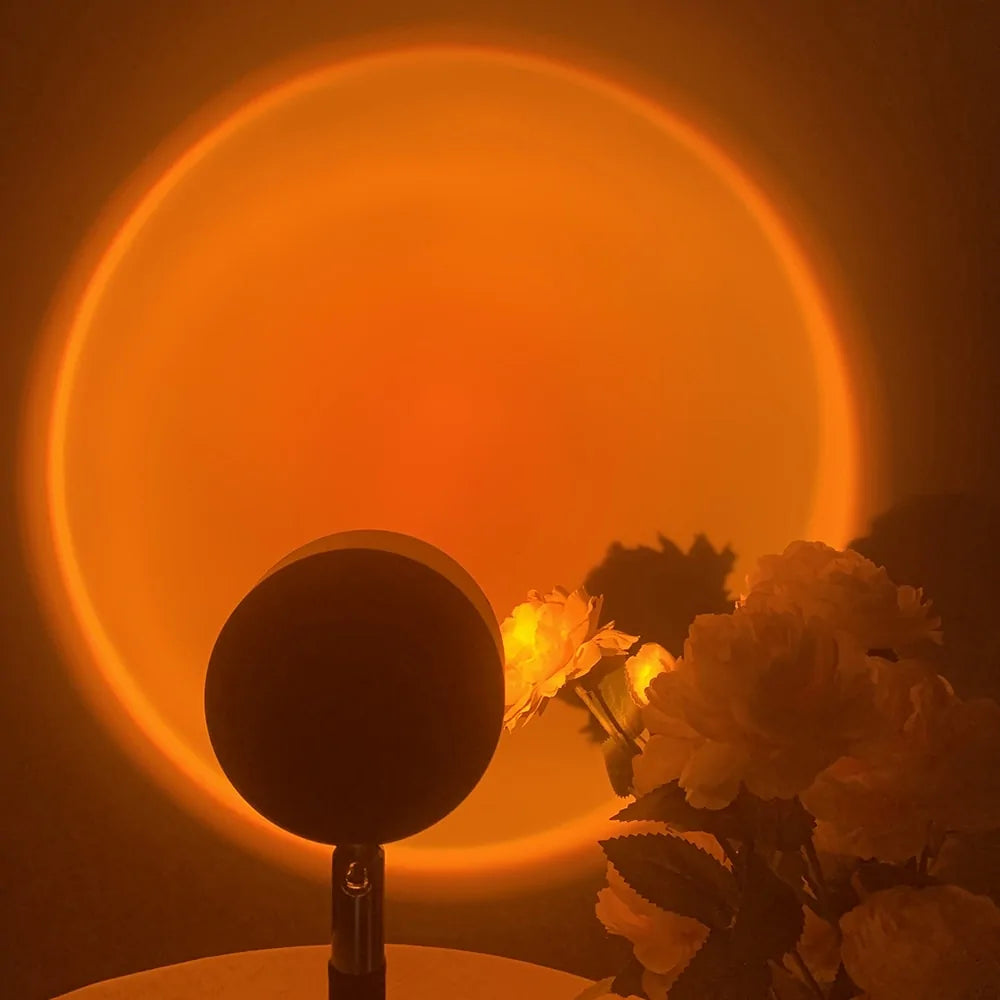Sunset Rainbow LED Projector Night Light Lamp - Stylish Home Decor