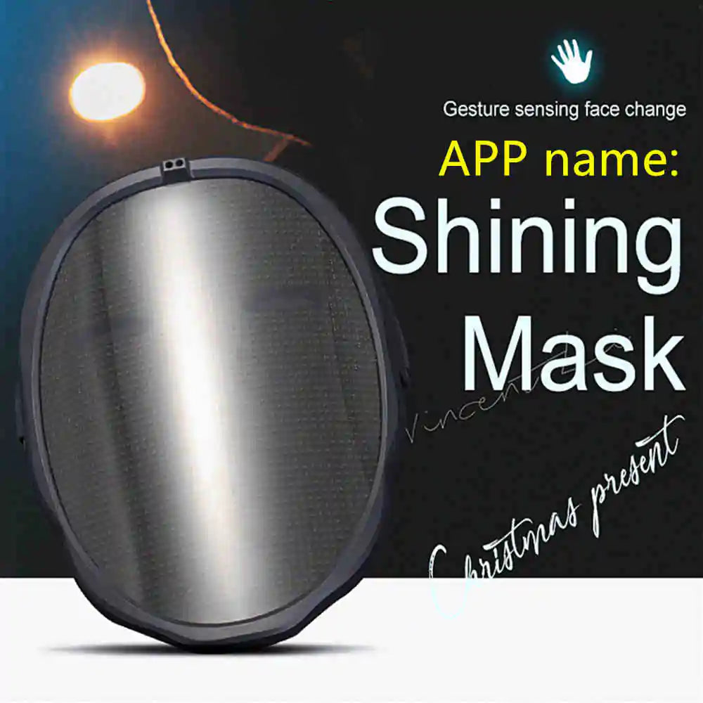 Bluetooth Light Up LED Mask – Light Up Your Costume & Party with Style!