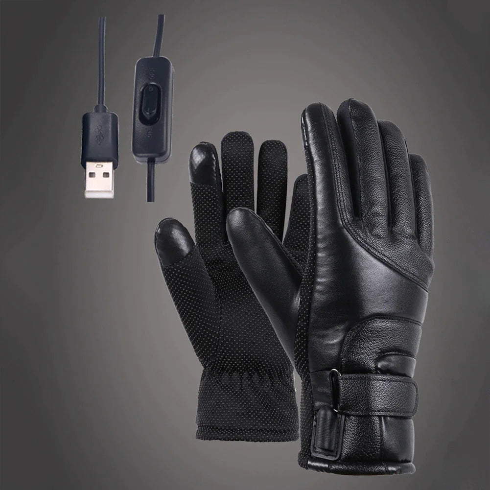 Electric USB Heated Gloves – Winter Warming Thermal Ski Snow Hand Warm Windproof