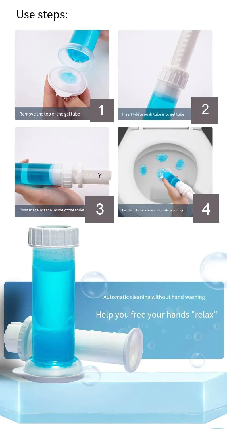 Toilet Cleaning Gel instructions