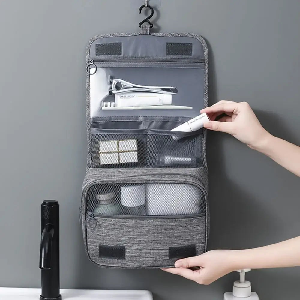 Foldable Toiletry Bag Organizer – Compact & Efficient Travel Companion