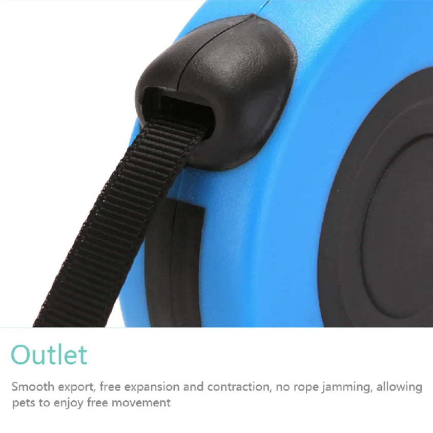 16FT Automatic Retractable Dog Leash – Durable, Tangle-Free, Color-Coded Design