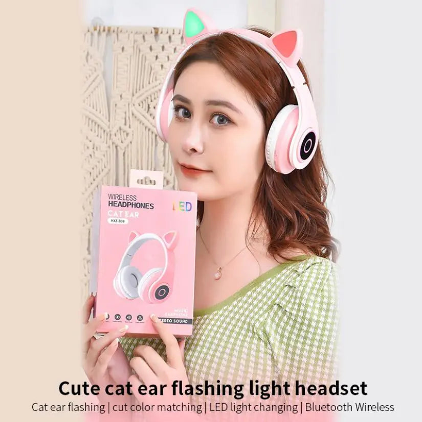LED Cat Ear Headphones, features