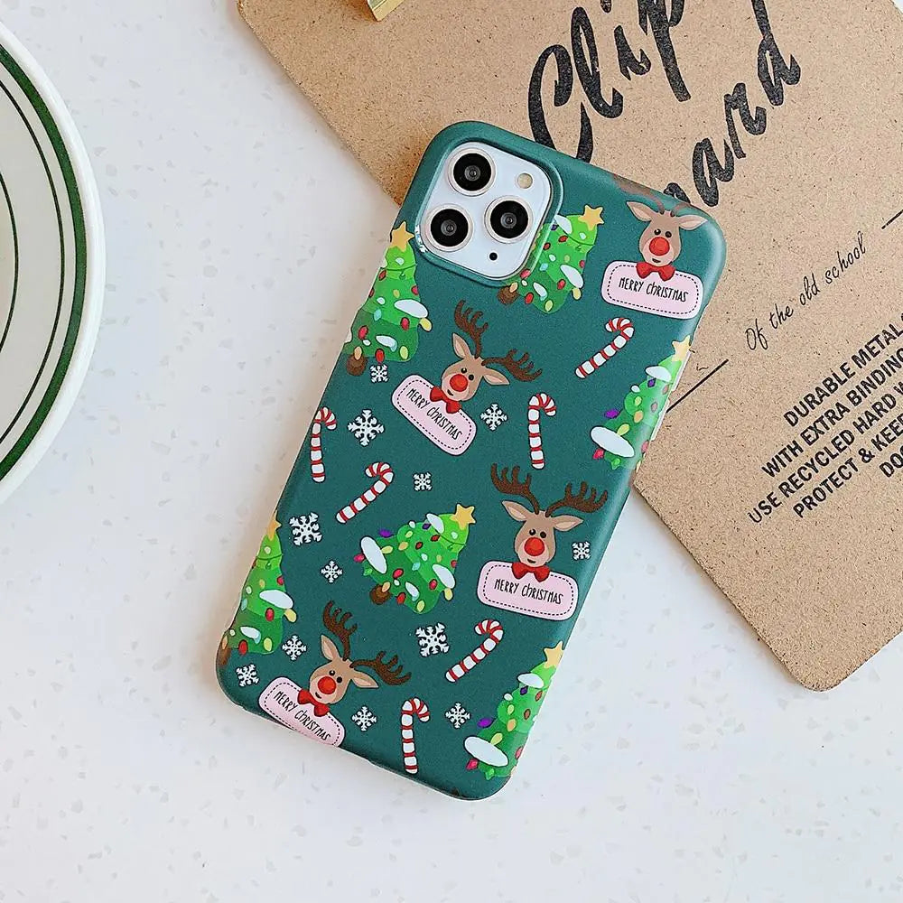 Christmas Reindeer iPhone Case Festive Holiday Phone Protection