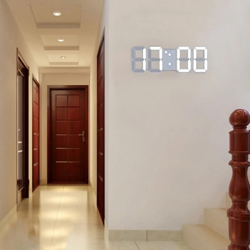 Reloj de pared digital LED 3D para decoración del hogar