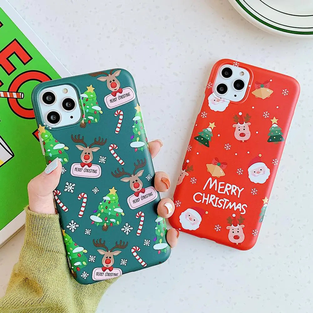 Christmas Reindeer iPhone Case Festive Holiday Phone Protection