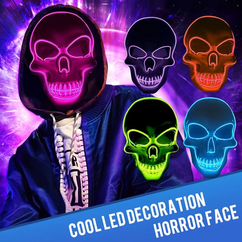 Realistic Skeleton Halloween Mask - Bone-Chilling Cosplay Accessory for Adults