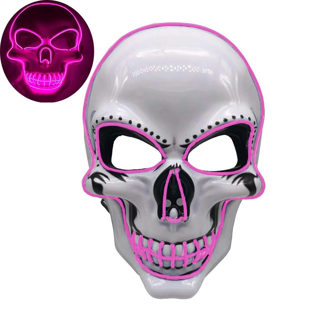 Realistic Skeleton Halloween Mask - Bone-Chilling Cosplay Accessory for Adults