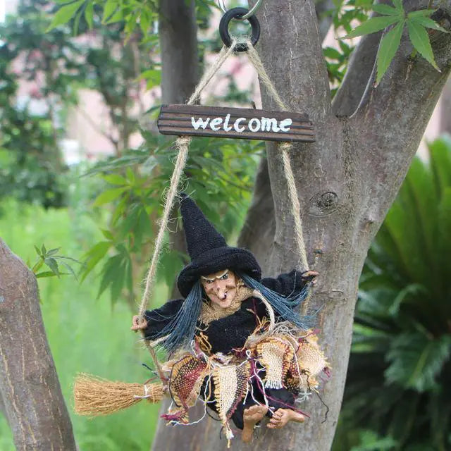 Kitchen Witch Hanging Decor - Enchant Your Cooking Space for Halloween