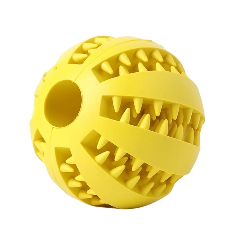 Dog Dental Chew Ball, yellow