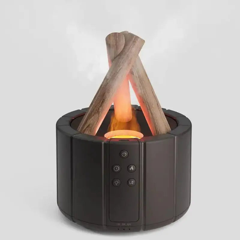 Bonfire Humidifier – Stylish Air Moisturizer with Flickering Fire-Like Light