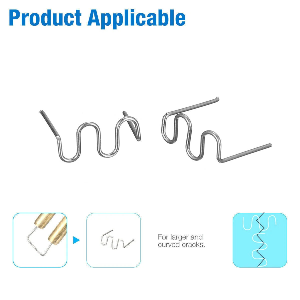 500PCS Hot Stapler Staples Repair Kit – For Plastic Welder Gun, Car Bumper & Fender