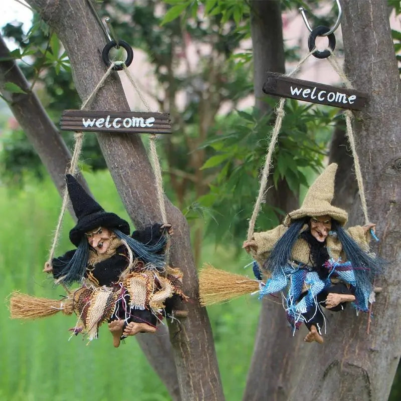 Kitchen Witch Hanging Decor - Enchant Your Cooking Space for Halloween