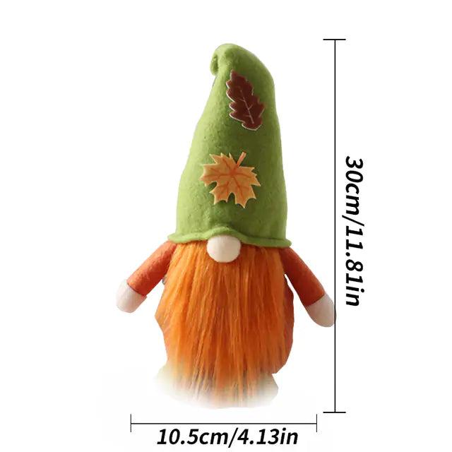 Dwarf Doll Ornaments – Gnome Pumpkin Sunflower Swedish Nisse Tomte Elf Plush for Autumn & Thanksgiving Decor