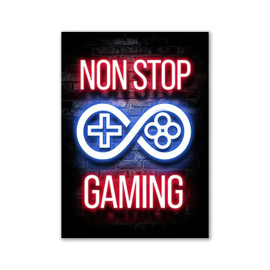 Game Room Decor Wall Posters – Level Up Your Space with Fun & Style
