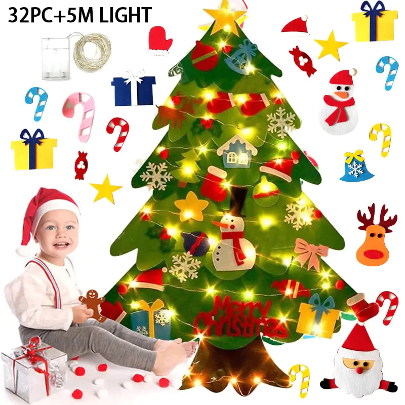DIY Felt Christmas Tree for Kids – Perfect Holiday Activity