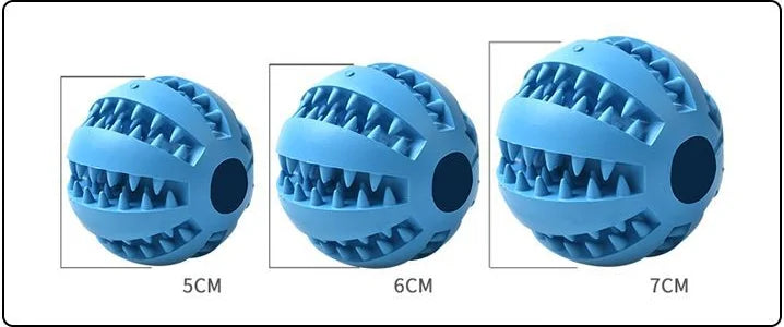 Dog Dental Chew Ball, size chart