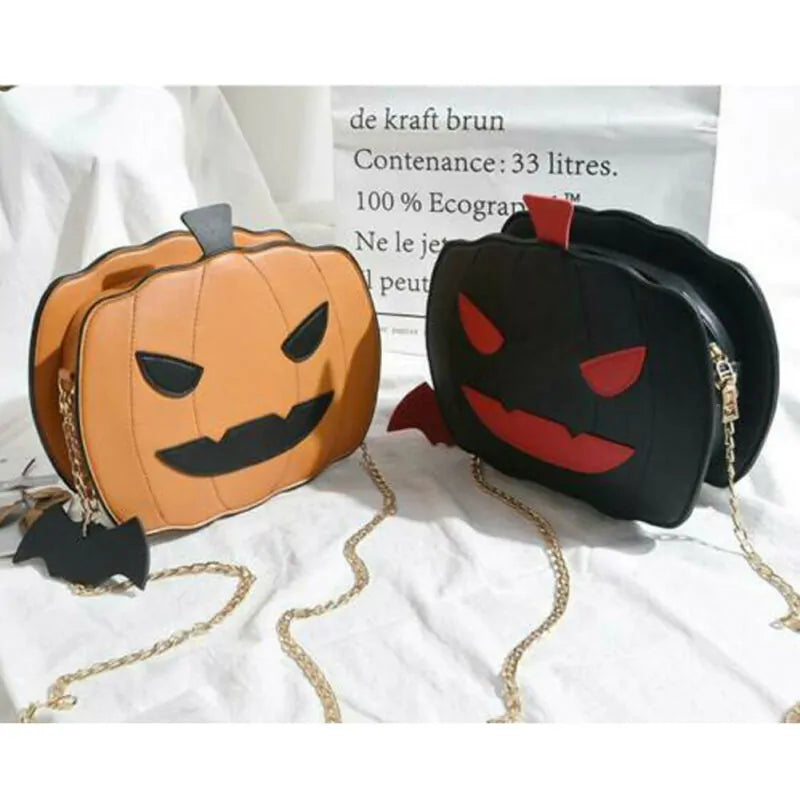 Pumpkin Jack O' Lantern Halloween Shoulder Bag – Stylish & Practical
