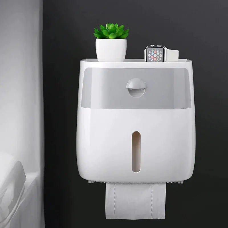 Dispensador de papel higiénico multiusos para montaje en pared