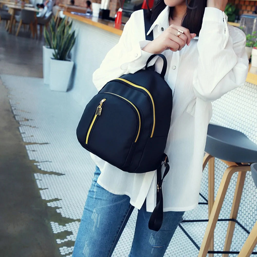 Black School Travel Mini Backpack