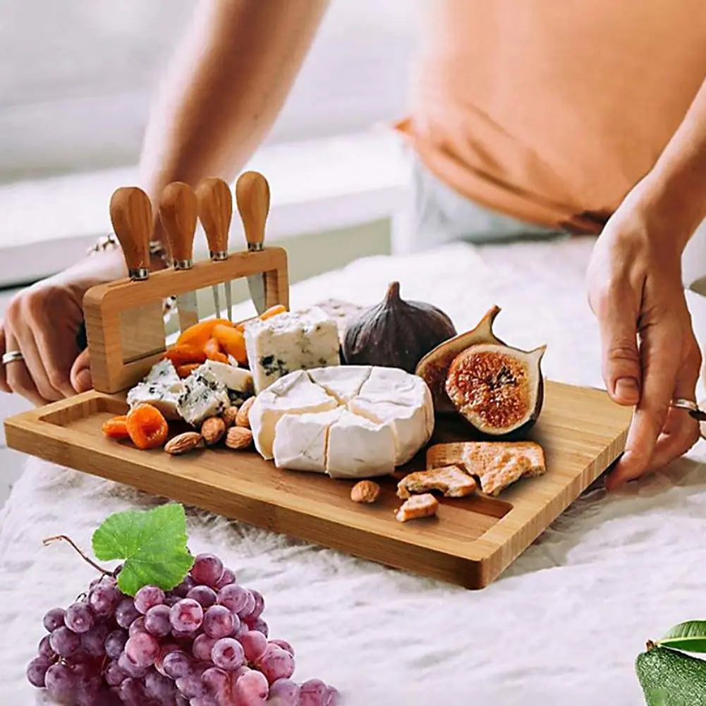 Eco-Friendly Damp-Proof Wooden Charcuterie Platter – Elegant, Sustainable Party Serving Board
