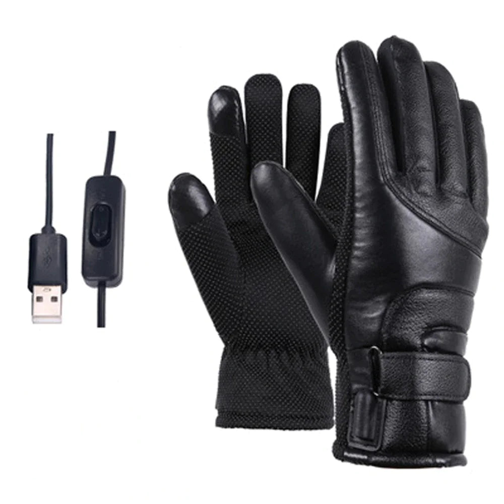 Electric USB Heated Gloves – Winter Warming Thermal Ski Snow Hand Warm Windproof