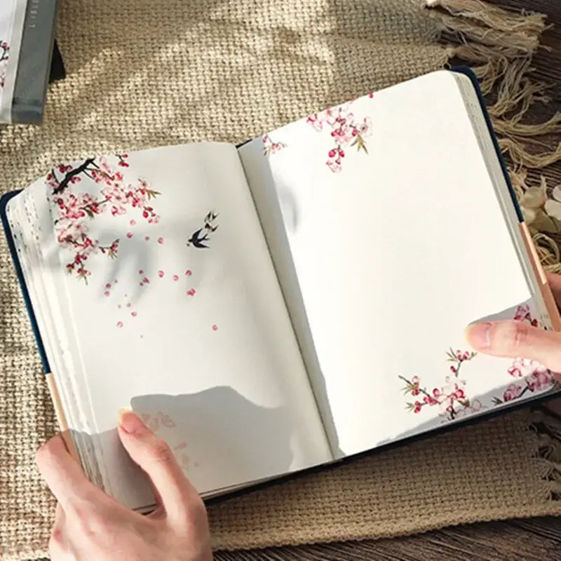 Chinese Style Hardcover Notebook – Vibrant Colorful Pages for Creative Expression