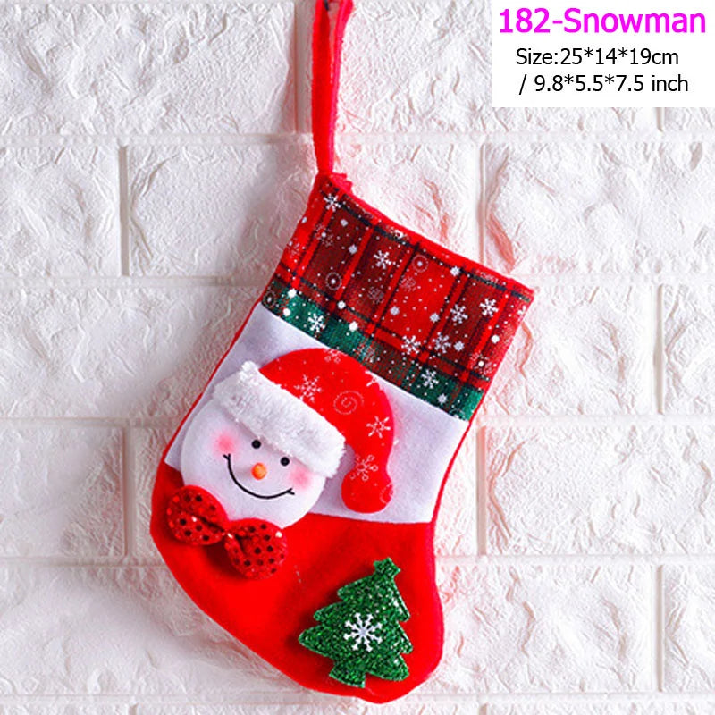 Santa Snowman Pendant Christmas Stockings Ornaments